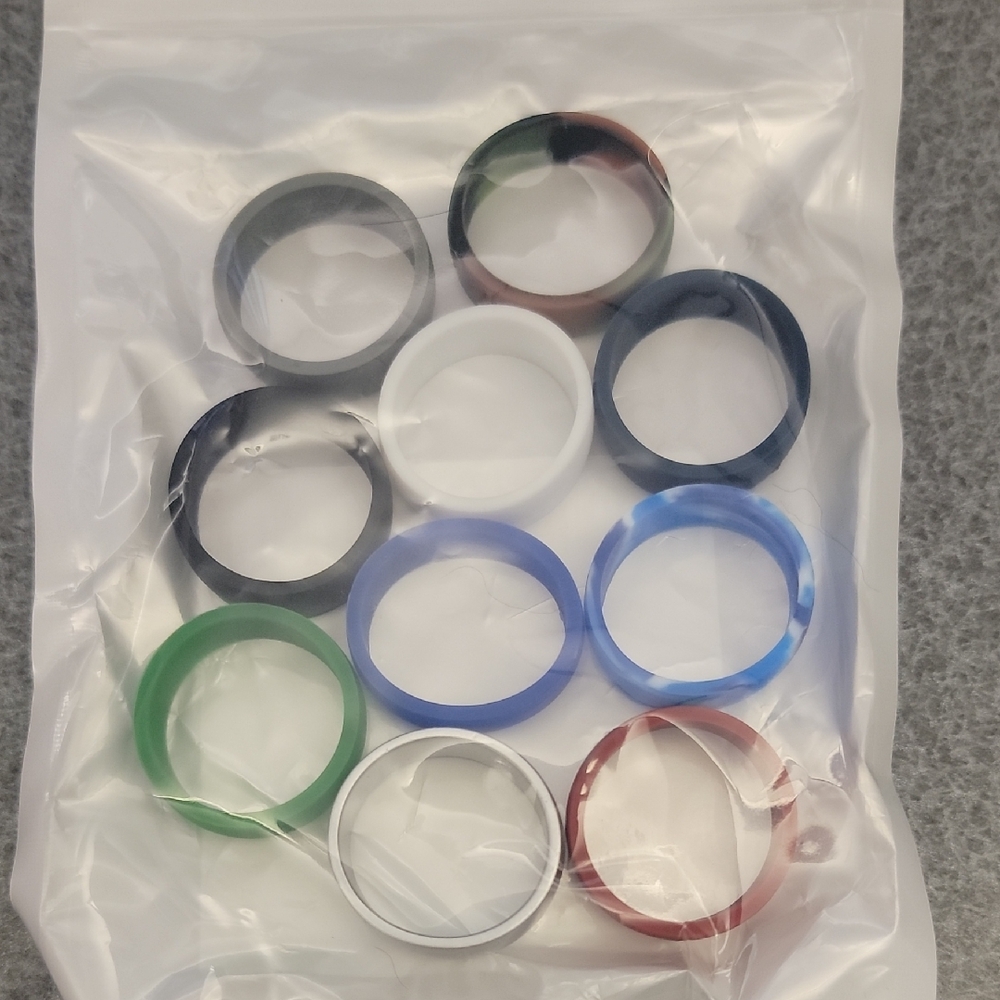 Colorful Silicone Ring Set